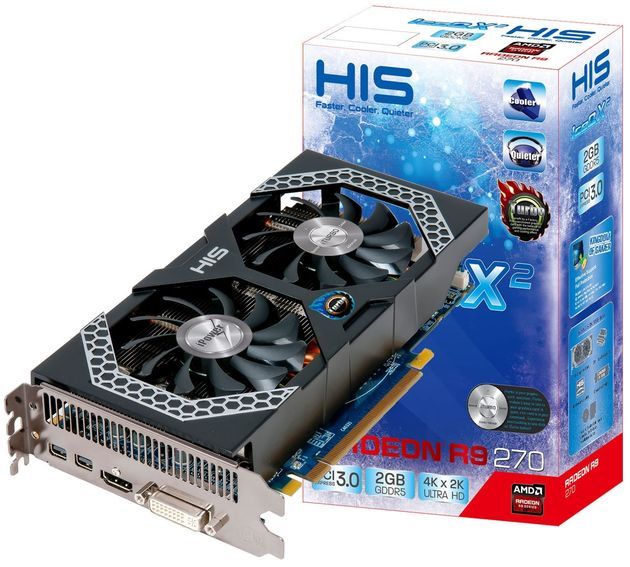 HIS Radeon R9 270 iPower IceQ X² Turbo karta graficzna zdjęcie opakowanie