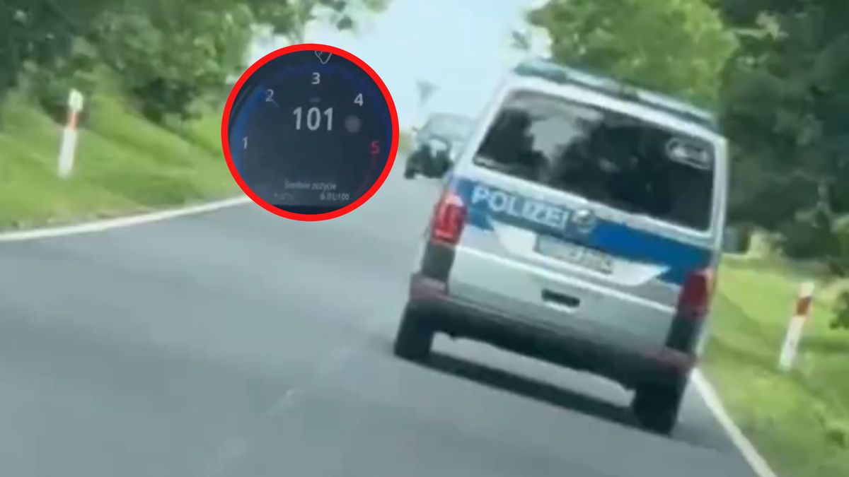 Niemiecka policja przyłapana w Zgorzelcu.