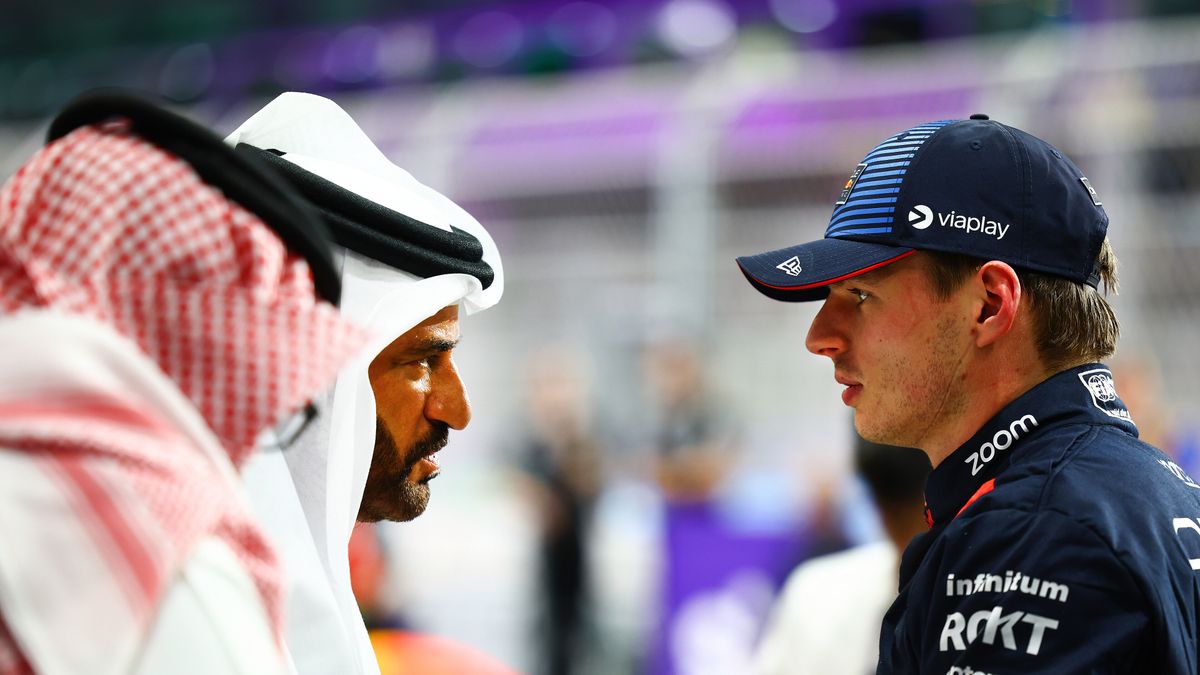 Materiały prasowe / Red Bull / Na zdjęciu: Mohammed ben Sulayem (z lewej) i Max Verstappen