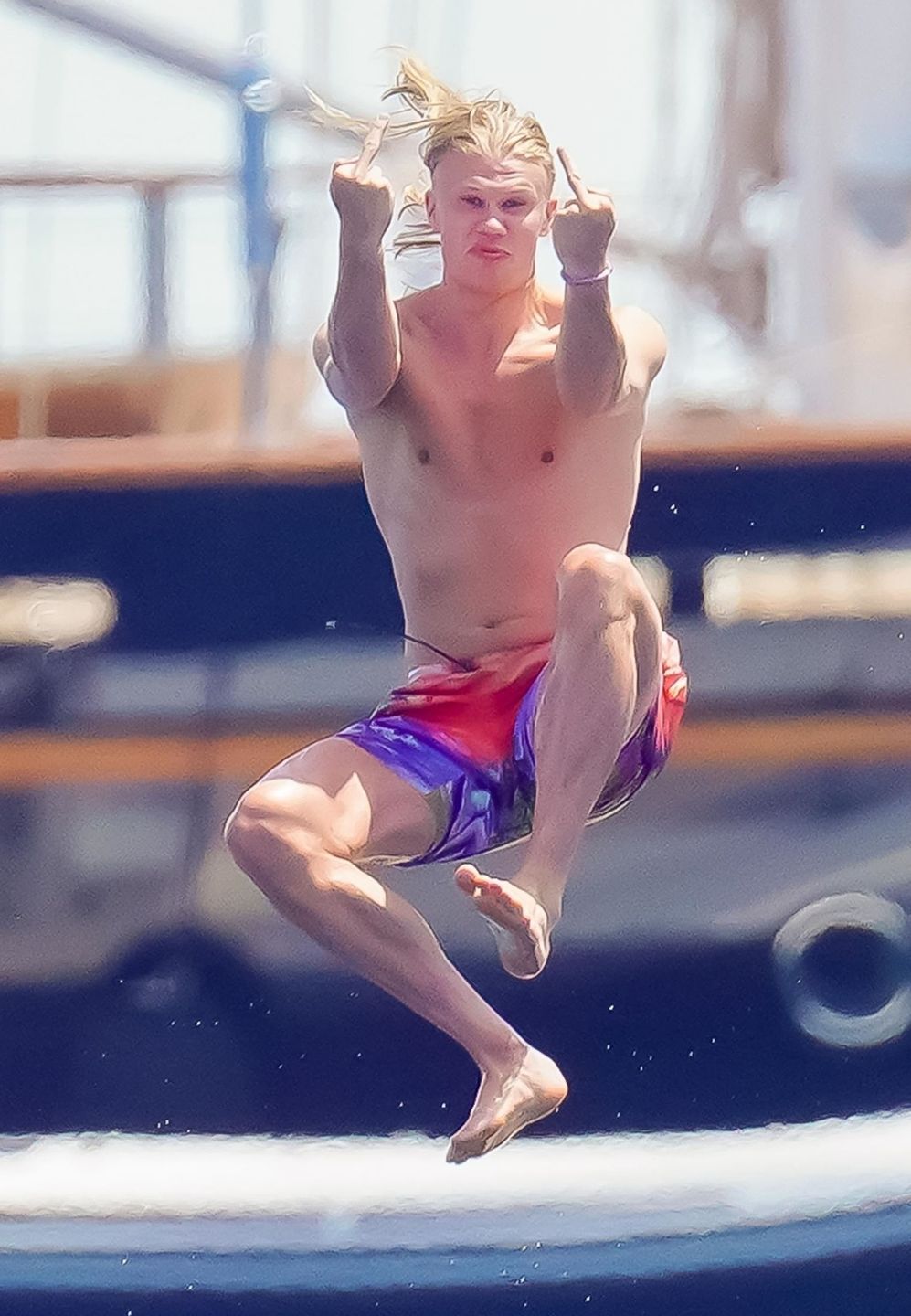 Erling Haaland na wakacjach w Saint-Tropez