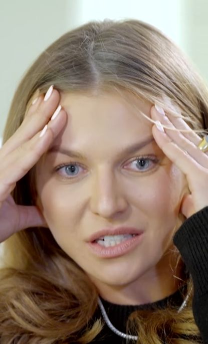 Anna Lewandowska podczas wywiadu