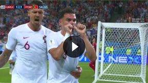 Mundial 2018. Urugwaj - Portugalia. Gol Pepe na 1:1 (TVP Sport)