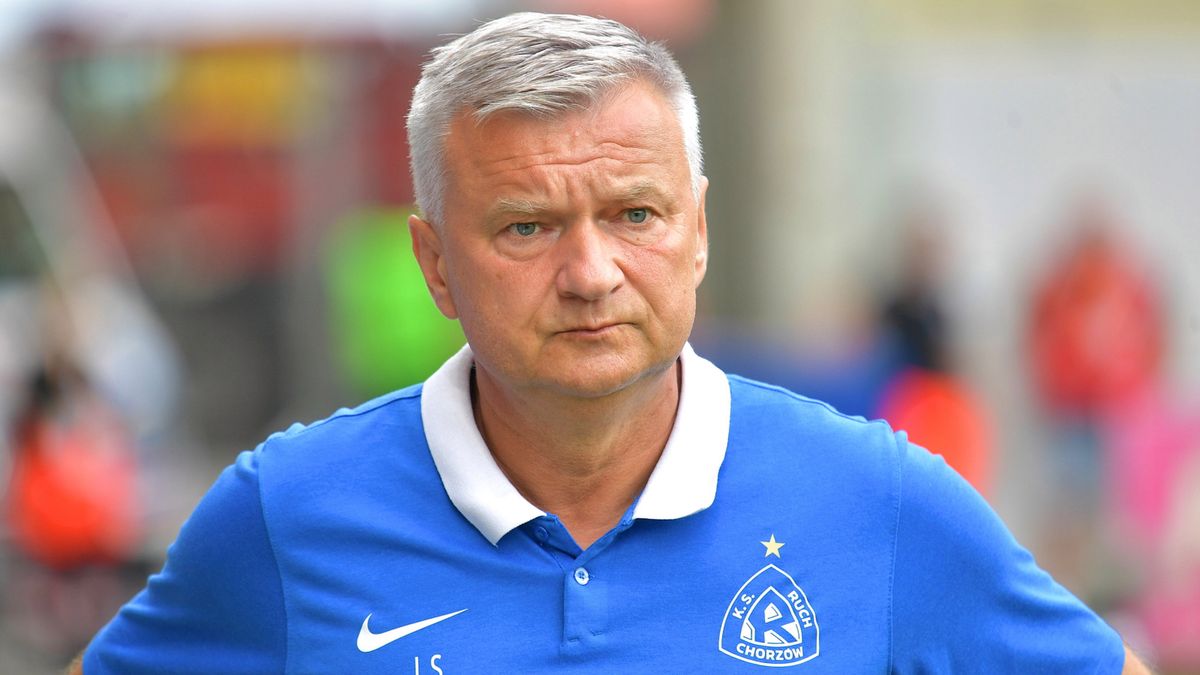 PAP / Sebastian Borowski / Trener Ruchu Chorzów Jarosław Skrobacz