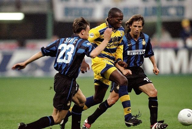 Faustino Asprilla w barwach Parmy / fot. Allsport UK /Allsport / Getty Images