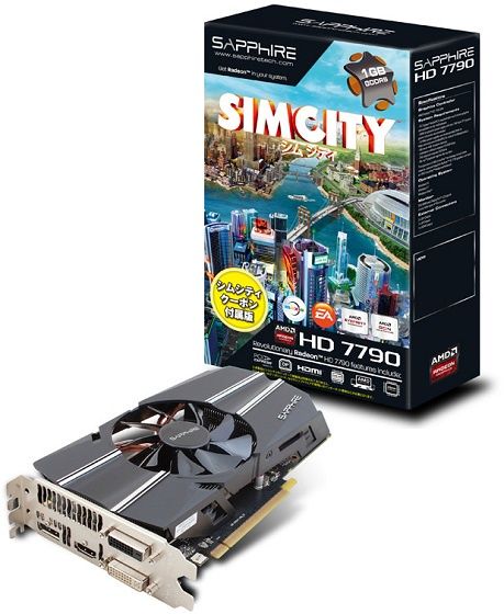 Sapphire Radeon HD 7790 SimCity Version karta graficzna zdjęcie opakowanie