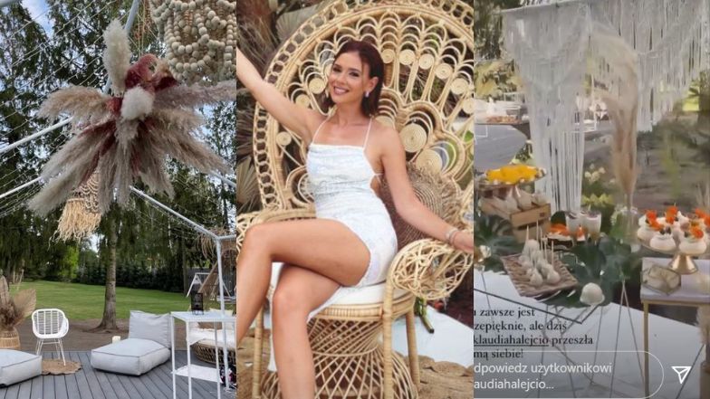 Klaudia Halejcio wyprawiła "garden party"