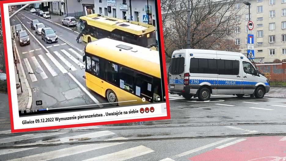 Wypadek autobusów w Gliwicach