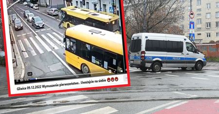 Chwile grozy w Gliwicach. Jest nagranie