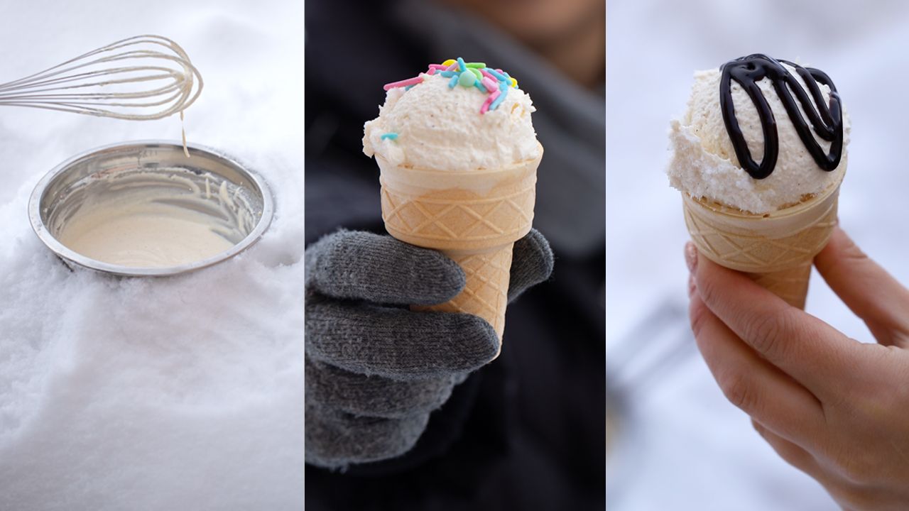 Przetestowałam przepis na viralowe lody robione na śniegu. Efekt naprawdę mnie zaskoczył