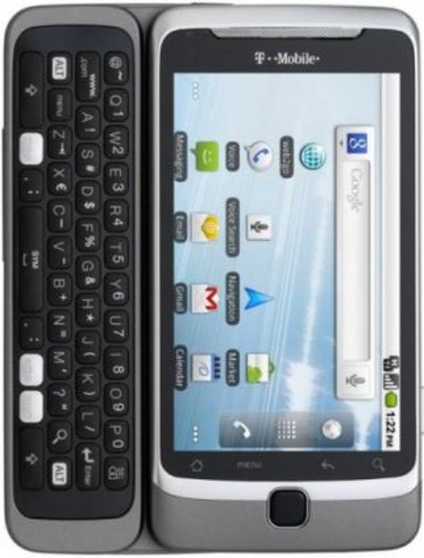 Smartfon HTC G2 to telefon z rozsuwaną klawiaturą QWERTY