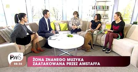 "Pytanie na śniadanie": Żona muzyka zaatakowana przez amstaffa