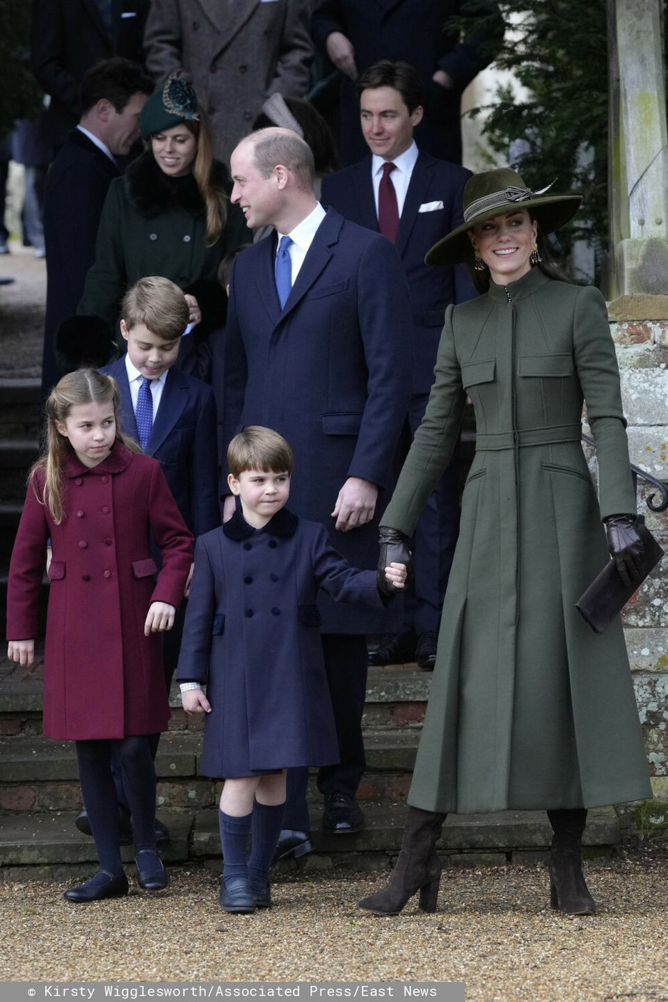 Royalsi na mszy świątecznej