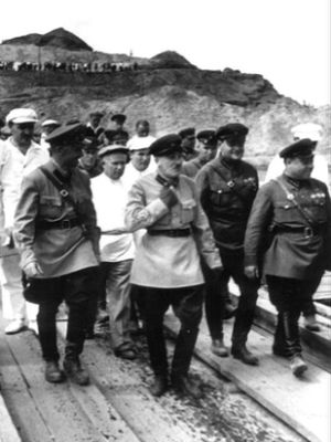 Szef NKWD Gienrich Jagoda, 1935 r. 