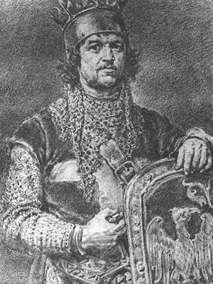 Leszek czarny na grafice Jana Matejki 