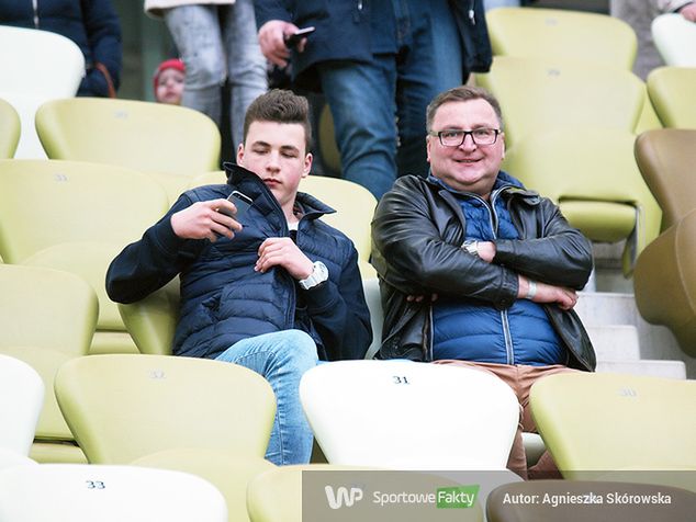 Czesław Michniewicz z synem