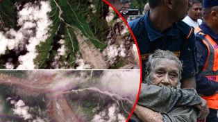 Obrazy z satelity pokazują skalę katastrofy w Nepalu