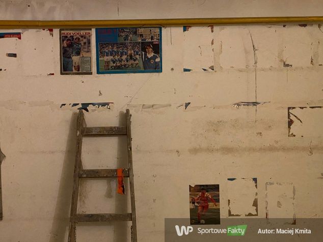 Remontowane pomieszczenia w budynku klubowym Wieczystej