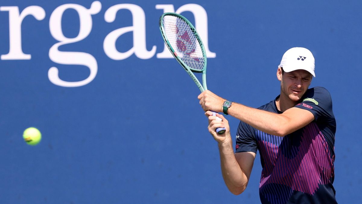 PAP / Marcin Cholewiński / Hubert Hurkacz w US Open w 2024 roku