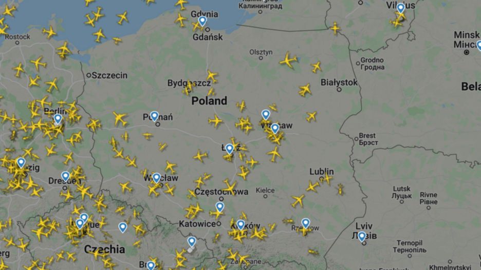 Połowa polskiej przestrzeni powietrznej została przeznaczona dla wojska