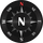 Compass Black ikona