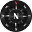 Compass Black icon