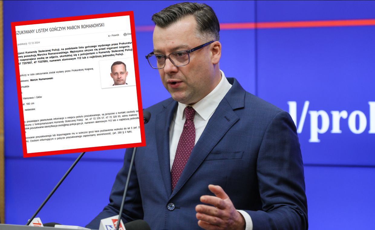 PK wystawiła list gończy za Marcinem Romanowskim