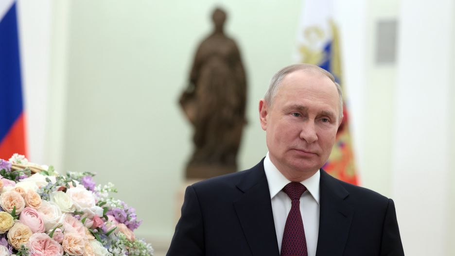 Russian President Vladimir Putin during his nationwide congratulation on International Women's Day, in Moscow, Russia, 08 March 2023. The United Nations International Women's Day is annually observed on 08 March to highlight the struggle of women around the world and as a global campaign to support and boost women's equality. EPA/MIKHAIL METZEL/SPUTNIK/KREMLIN / POOL MANDATORY CREDIT Dostawca: PAP/EPA.