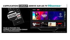 Canal+ z własnym przyciskiem na pilocie jednego z telewizorów