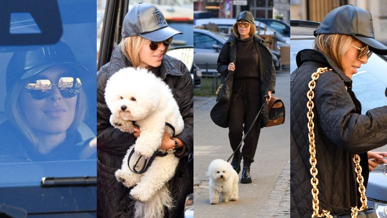 Ewa Chodakowska spaceruje z pupilem