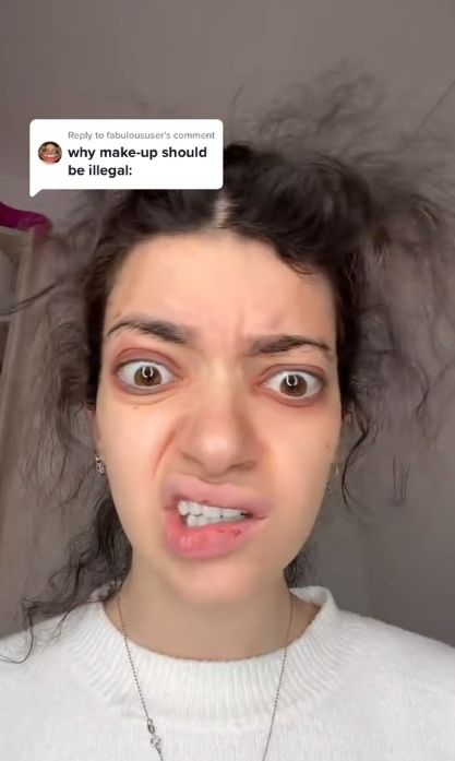 "Metamorphosis of a girl from TikTok"