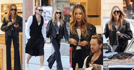 Rockowa Maja Sablewska z torebką Chanel za 25 tysięcy i Wojciech Mazolewski w fantazyjnych spodniach pędzą na shopping (ZDJĘCIA)