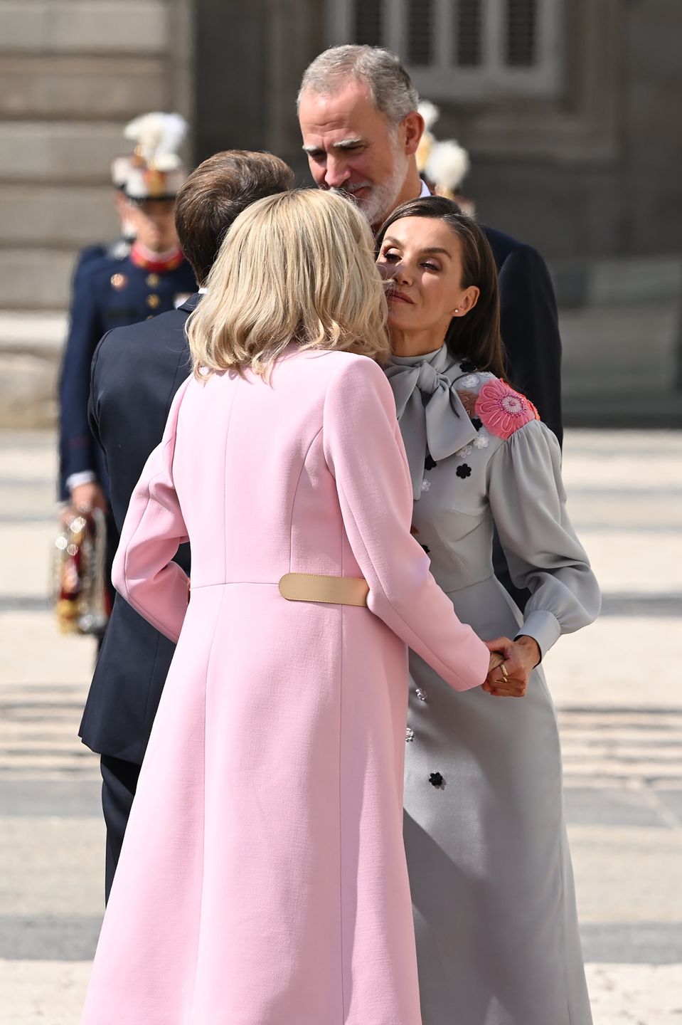 Emmanuel i Brigitte Macron spotkali się z Letycją i Filipem 