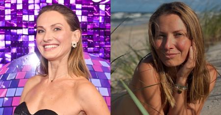 Joanna Moro NAGO pręży się przed obiektywem męża na plaży i zapewnia: "Ciała nie pyta się o metrykę"