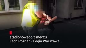 Pierwsze zatrzymania pseudokibiców po meczu Lech Poznań - Legia Warszawa