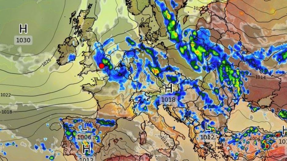 Pogodowa mapa Europy