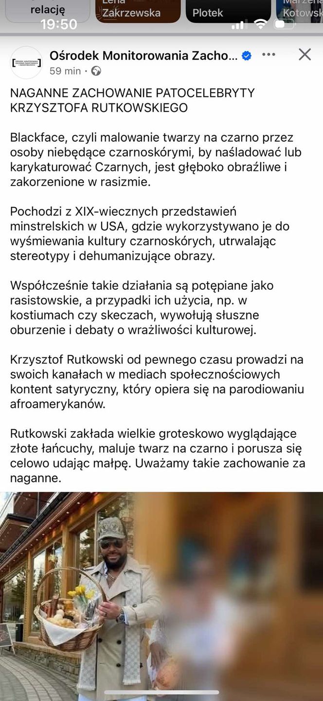 Krzysztof Rutkowski stosuje rasistowskie zabiegi?