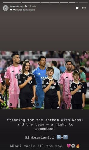 Na zdjęciu: relacja Ivanki Trump na Instagramie