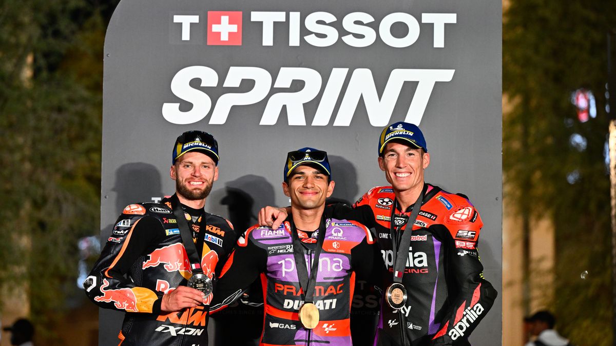 Zdjęcie okładkowe artykułu: Materiały prasowe / MotoGP / Dorna / Na zdjęciu: od lewej Brad Binder, Jorge Martin i Aleix Espargaro