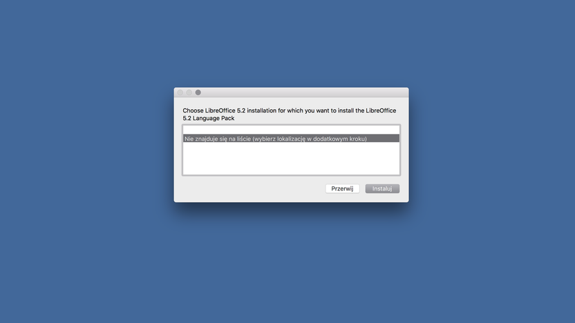 LibreOffice – przetłumaczony interfejs użytkownika 3