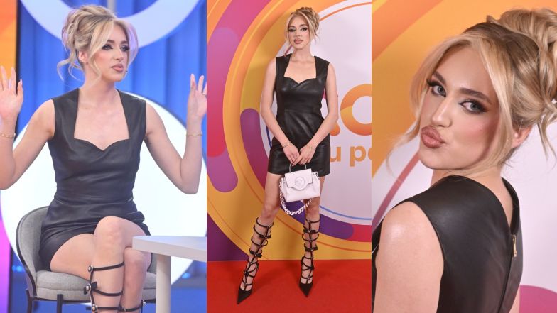 Caroline Derpienski w "Halo, tu Polsat"