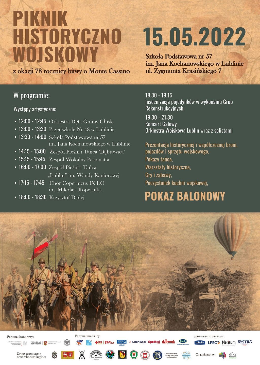 Piknik historyczno-wojskowy z okazji 78. rocznicy bitwy o Monte Cassino