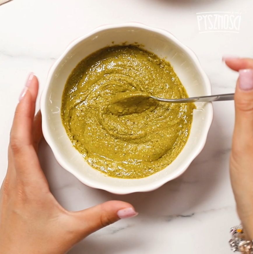 Homemade pistachio paste