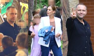 Karol Nawrocki wybrał się Z ŻONĄ I CÓRKĄ do kościoła w Juracie. Po mszy strzelał selfiaki z wiernymi (ZDJĘCIA)