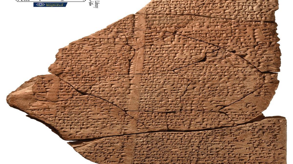 Tabliczka klinowa z nowo odkrytym hymnem