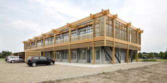 Pierwsi lokatorzy w tymczasowych apartamentach