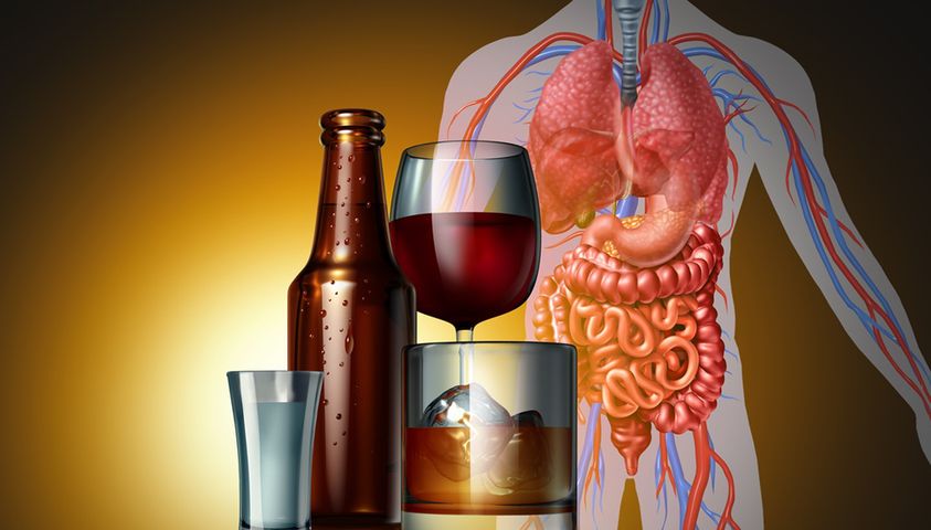 Marskość wątroby to najczęściej skutek nadużywania alkoholu