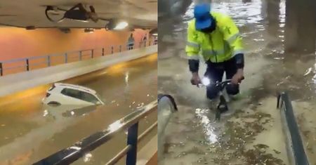 Dramatyczne zdjęcia z europejskiej stolicy. Zalane metro, a autostrada zamieniła się w rwący potok