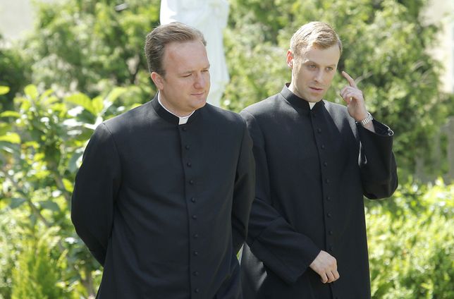 czerwiec 2013, Plan serialu "Ranczo", Mateusz Rusin i Bartek Kasprzykowski