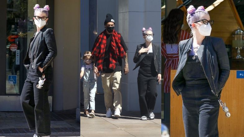 Kelly Osbourne prezentuje nową figurę na zakupach z chłopakiem i jego córką