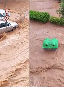 Spain deluge: River of mud floods Murcia
